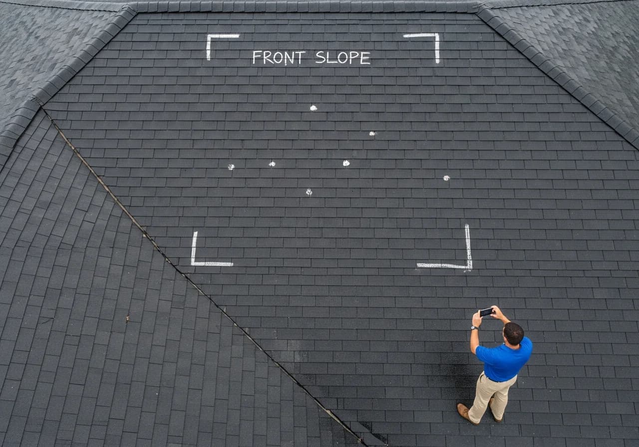 Roof inspection by a licensed Independent Adjuster